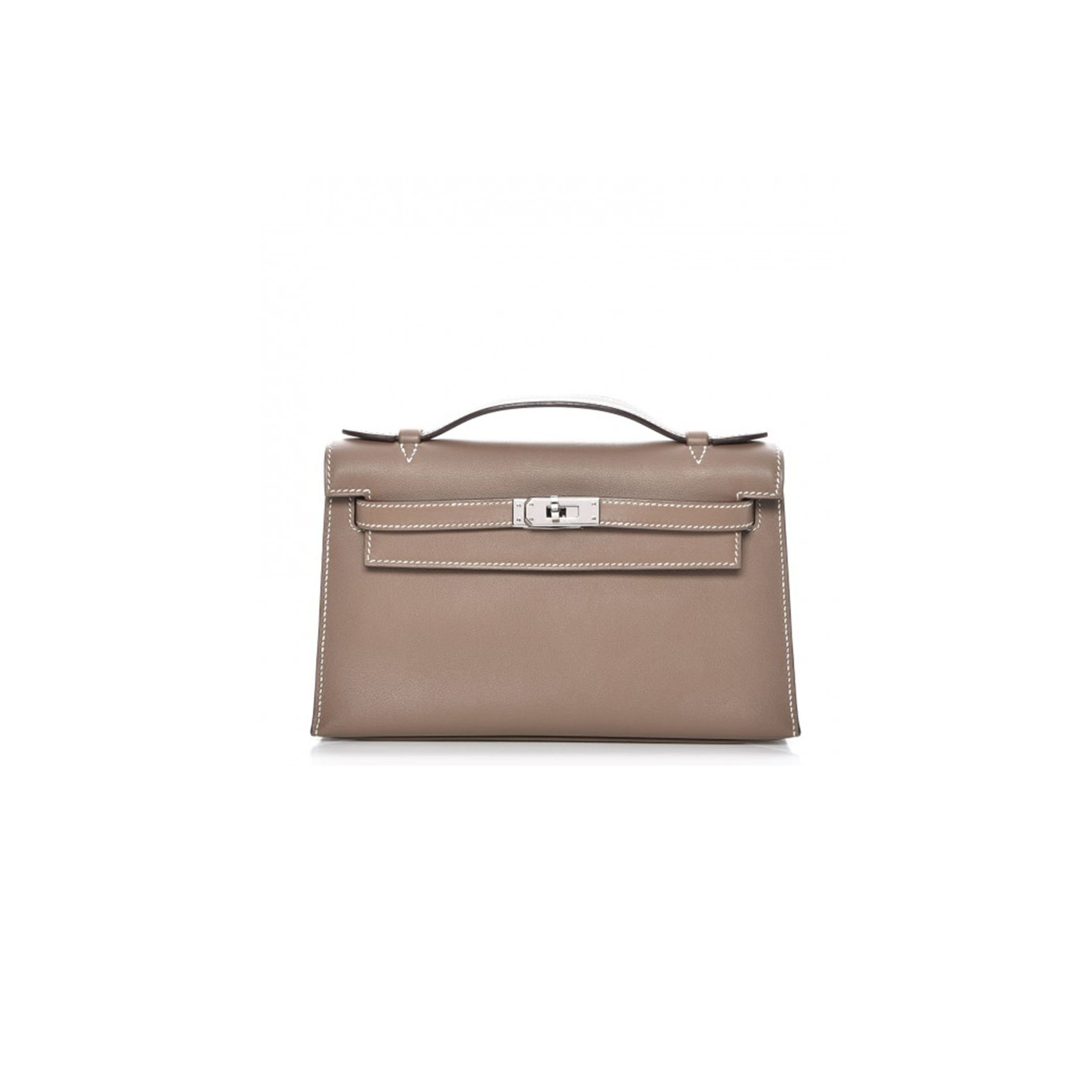 HERMES MASTER MINI KELLY GENERATION SWIFT ELEPHANT GRAY SILVER BUCKLE (22*14*7cm) 